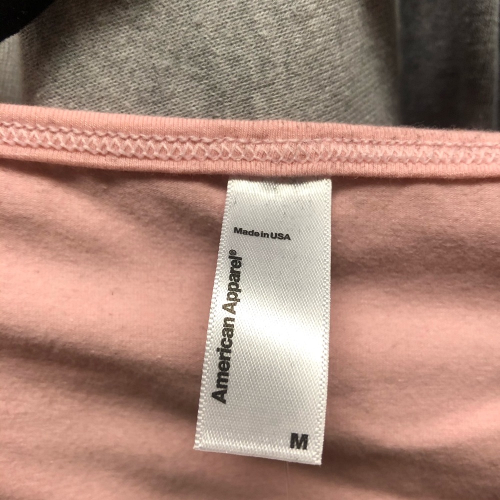 American Apparel Pretty In Pink Reed Top - M - Picture 3 of 6